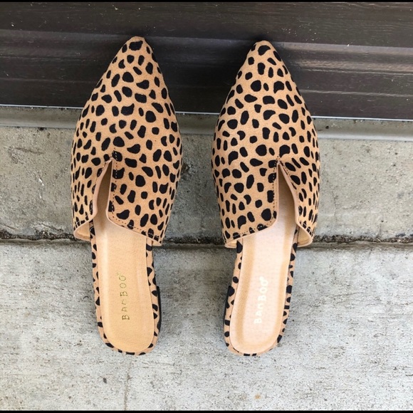 Leopard print slip on mules / flats sizes 7-10 - Picture 8 of 10